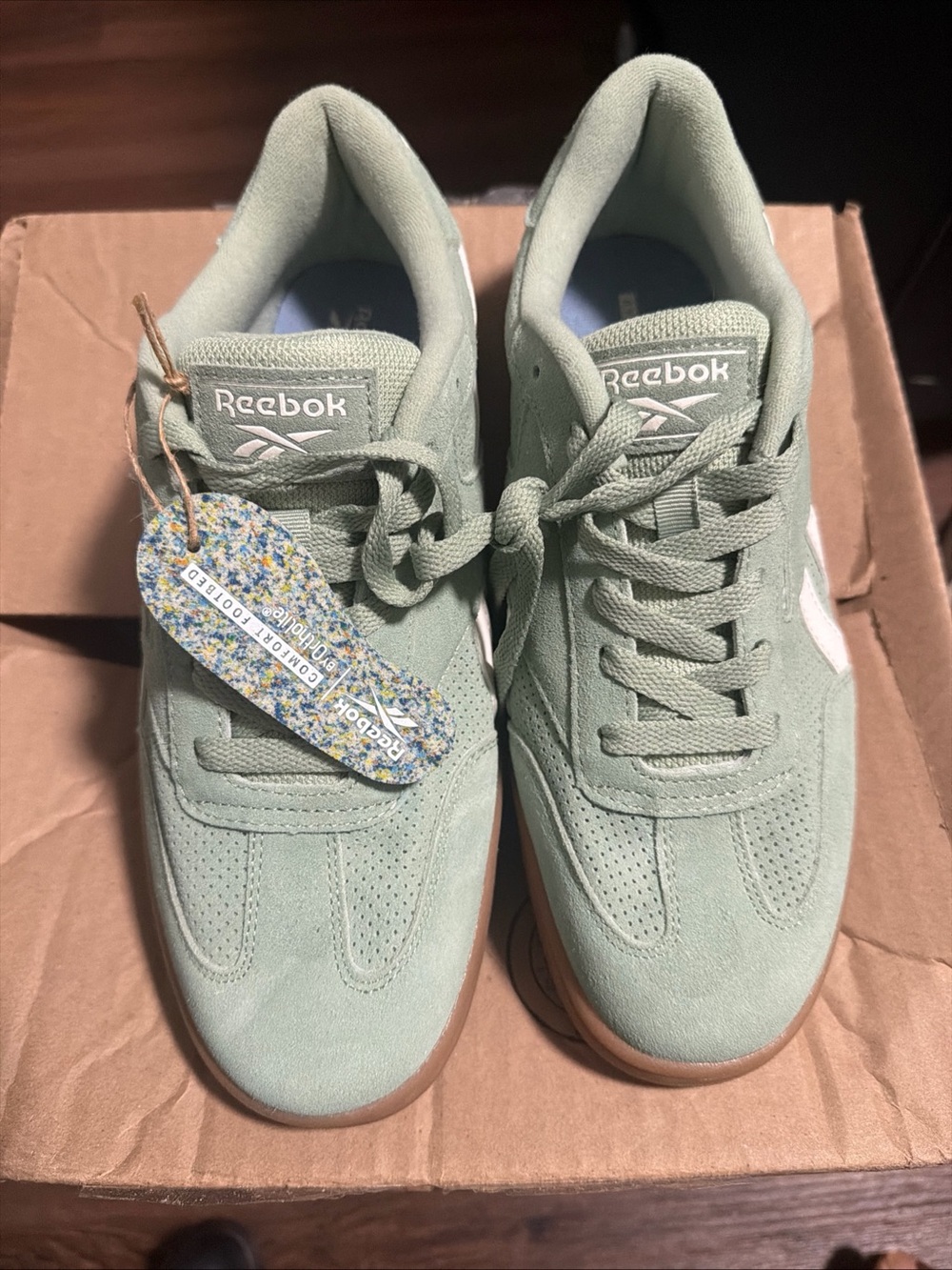 Women’s Size 8.5 Sage Green Reebok Club C Lounger Sneakers
